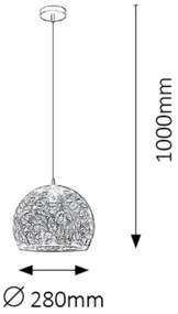 Rabalux 2276 - Luster na lanku MANORCA 1xE27/40W/230V