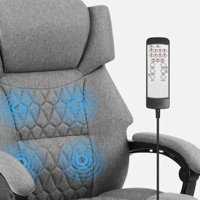 Masážne kancelárske kreslo Boss 6.0 sivé