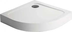 Polimat Kompaktná štvrťkruhová akrylátová sprchová vanička Standard 1 80x80 (90x90) POLIMAT-Farba: Biela, POLIMAT-Rozmery: 80x80
