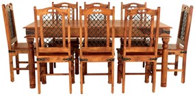 furniture-nabytek.cz - Jedálenský set pre 8 osôb z indického masívu palisandr – Elegantný masívny nábytok