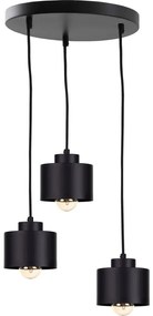 Keter Lighting Luster na lanku SIMPLY BLACK 3xE27/60W/230V pr. 32 cm KE0072