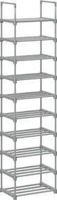 XXXLutz REGÁL NA TOPÁNKY, sivá, 45/174/30 cm Boxxx - Online Only drobný nábytok - 002543010101