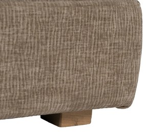 Béžové rozkladacie ženilkové kreslo – Ixia