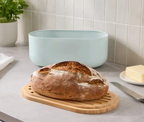 Chlebník s doskou na krájanie