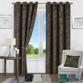 Závesová látka VELVET JUSTI YX514/4 hnedá 145 (Tovar na mieru)