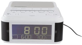 SILVERCREST®  Rádiobudík s nabíjaním Qi a Bluetooth®  (biela)  (100334195)