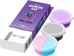 Hey Clay Siamská mačka  – Vytvorte si roztomilú figúrku