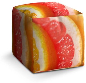 Sablio Taburet Citrusy: 40x40x40 cm