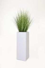 Kvetináč BLOCK pozink, výška 65 cm, biely, vr. vložky