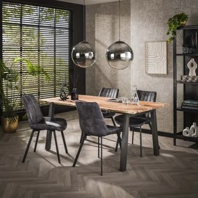 Jedálenský stôl 25-07 180x90cm Drevo Acacia natural  - Komfort-nábytok
