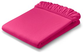 Džersejová napínacia plachta, štandardná veľkosť, ružová