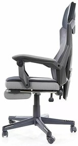 Kancelářská židle Reva černá/šedá