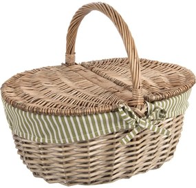 Orion Prútený piknikový kôš s vekom