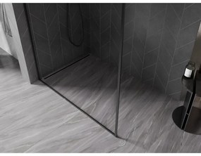 Mexen Kioto-F, sprchová zástena s rámom 50 x 202 cm, 8 mm číre sklo, čierny profil, 800-050-104-70-00