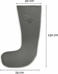 Farebné obliečky na tehotenský vankúš Marsolux EMI, sivá