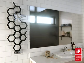 Terma Hex 502x1126 vodný radiátor RAL9005 Pololesk YL