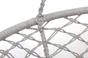 Sivé závesné kreslo KOLUMBIA so stojanom