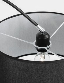 Retro stojaca lampa Sama 90 čierne