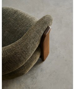 Zelené ženilkové kreslo Granite – Kave Home