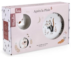Porcelánová detská jedálenská súprava 3 ks Après la Pluie – Moulin Roty