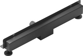 Mexen Flat nerezový sprchový žľab na stenu 50 cm vzor WALL, čierny, 1730050