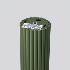 Sollux SL.1609 - Bodové svietidlo KARBON 1xGU10/10W/230V 40 cm zelená