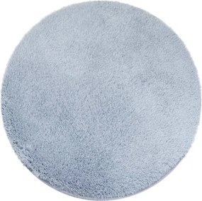 Protišmykový koberec ALPACA strieborný kruh