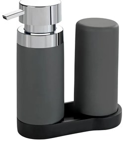 WENKO 54735100 - Umývacia stanica EASY SQUEEZ-E 15x18 cm šedá/šedá