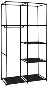 Šatníková skriňa MIRA čierna