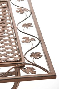 Kovový stôl GS19599 - Hnedá antik