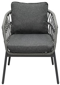 Autronic BONTEC Záhradná sedacia súprava, kov, polyratan, sivá, AZ-L1880 GREY Farba: Šedá