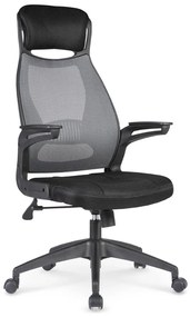 Kancelárska stolička SOLARIS – sieťovina, čierna / šedá