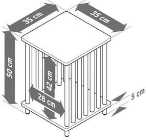 Ozdobný odkladací stolík