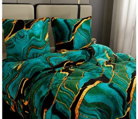 Obliečky mikroplyš TARELI tyrkysové Rozmer obliečky: 70 x 80 cm | 140 x 200 cm