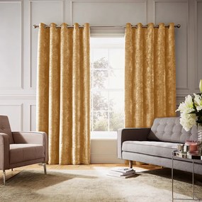 Žlté termozávesy v súprave 2 ks zo ženilky 168x229 cm Selene Luxury Chenille – Hyperion