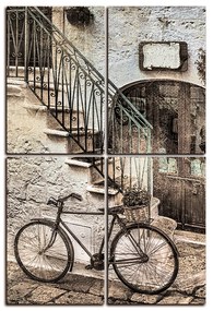 Obraz na plátne - Stará ulica v Taliansku - obdĺžnik 7153FD (90x60 cm)