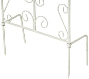 Mriežka na ruže Burg - 122 x 35 cm - Biela