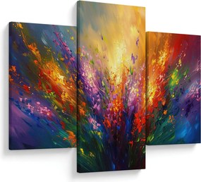 Obraz - Abstrakcia kvetov (90x60 cm)