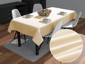 Biante Saténový obdĺžnikový obrus polyesterový Satén LUX-032 Krémový 50x100 cm