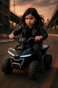 Elektrické autíčko QUAD Kids E-ATV čierne