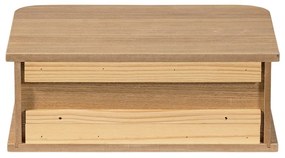 Závesný nočný stolík v dekore borovice v prírodnej farbe Jena – WOOOD