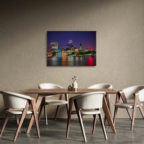 Sklenený obraz - Večerný Londýn (70x50 cm)