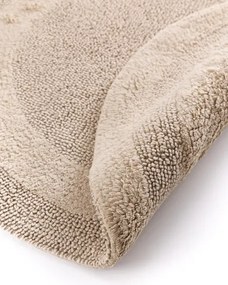 Kúpeľňový koberček Javo Cotton béžový kruh