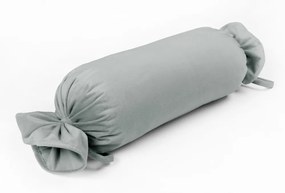 Biante Zamatový vankúš valec bonbon SV-029 Cementovo sivý 15x40 cm