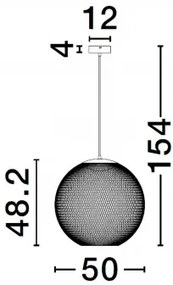 LED čierne dizajnové svietidlo Kinetic 30
