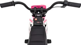 Ramiz Detská motorka na batérie PANTONE 361C Ružová + Audio panel + Pomalý štart + Kolesá EVA