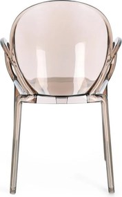 Svetlohnedá plastová záhradná stolička Camilla – Bizzotto