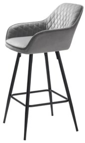 Milton barová stolička sivá