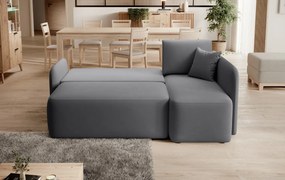 AKCIA Tmavosivá rohová sedacia súprava HADSON pravý roh II. akosť