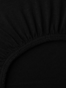 Jersey plachta Classic 160 × 200 cm - čierna